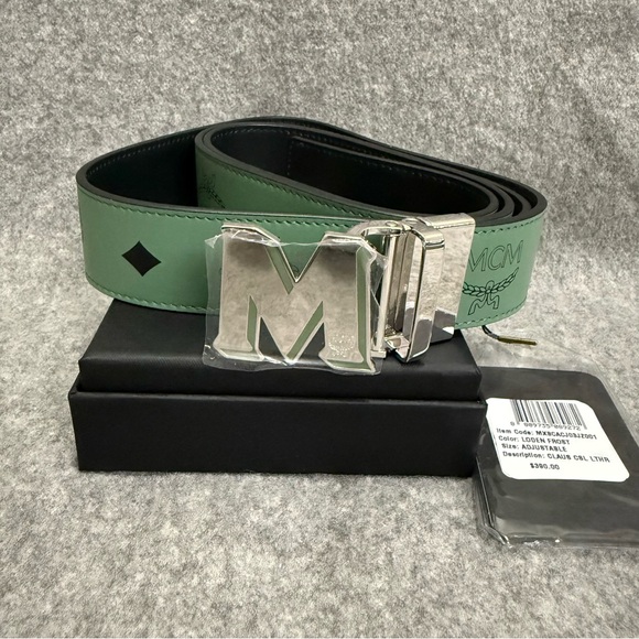 green mcm belt